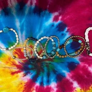 Colorful Beaded Bracelets Set